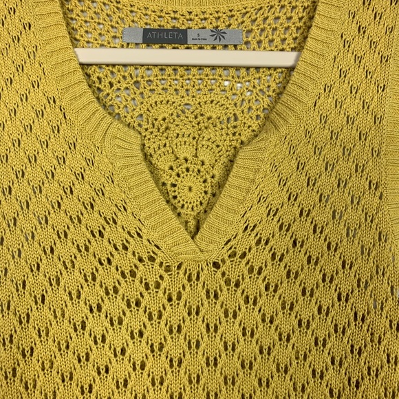 Athleta Knit Mandala Flower Pullover Sweater Vest - Picture 4 of 9